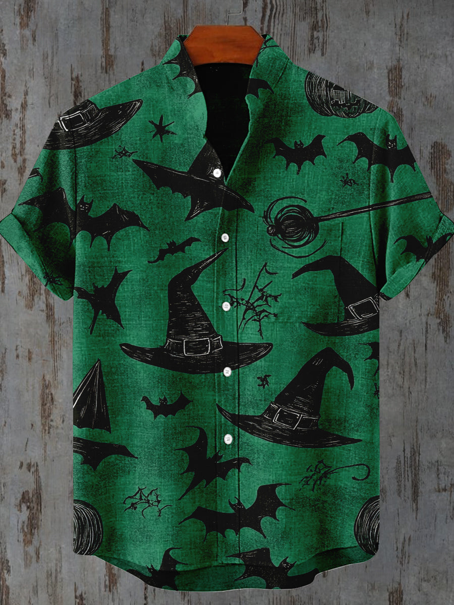 Chemise décontractée à imprimé graphique Halloween